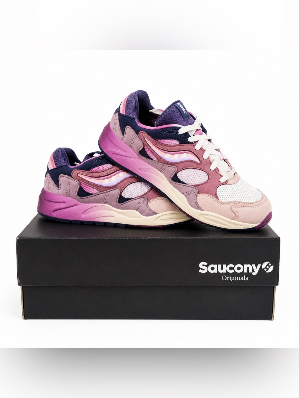 Saucony Women’s Pink & Purple Gradient Runner Sneakers